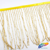 2" Beaded Fringe with 2-3mm Bugle Beads FR-011