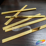 Gold Rectangle Mirror Stones