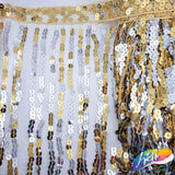 Color Sequins Fringe (6" 12" 16"), SEQ-001