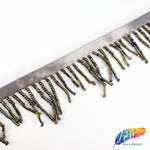 1 3/4" Variegated Beaded Fringe with Bugle & Seed Beads, FR-010