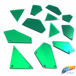 Green Cut Mirror Stones (Green-005)