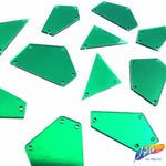 Green Cut Mirror Stones (Green-005)