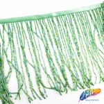 6" Beaded Fringe with 2-3mm Bugle Beads, FR-013
