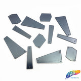 Grey Cut Mirror Stones (Gray-017)
