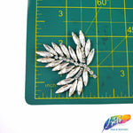 Leaf Rhinestone Iron On Applique, IA-005