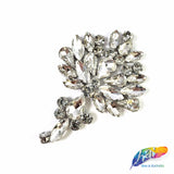 Flower Bouquet Rhinestone Iron On Applique, IA-055