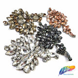 Flower Bouquet Rhinestone Iron On Applique, IA-055