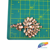 Flower Bouquet Rhinestone Iron On Applique, IA-055