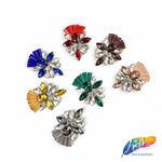 Fancy Motif Rhinestone Iron On Applique, IA-056