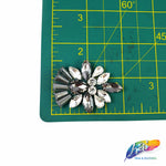Fancy Motif Rhinestone Iron On Applique, IA-056