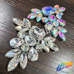 Pendant Motif Rhinestone Iron On Applique, IA-058