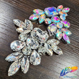 Pendant Motif Rhinestone Iron On Applique, IA-058