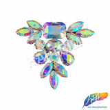 Pendant Motif Rhinestone Iron On Applique, IA-058