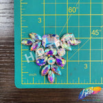 Pendant Motif Rhinestone Iron On Applique, IA-058