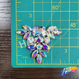 Pendant Motif Rhinestone Iron On Applique, IA-058