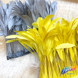 6-8" Stripped Coque Fringe (1/2 Yard)