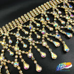 CLOSEOUT! 5 yards of Crystal Rhinestone Fringe, QL-021, QL-022