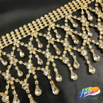 CLOSEOUT! 5 yards of Crystal Rhinestone Fringe, QL-021, QL-022