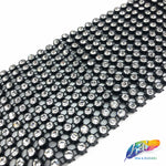 3" 12-row Black/Crystal Rhinestone Stretch Banding