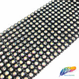 3" 12-row Rhinestone Stretch Banding