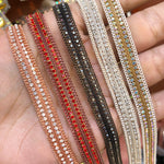 3/8" 2-Row Rhinestone Chain Iron on Trim, IRT-115