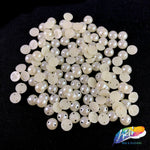 8mm Ivory Flatback Sew On Pearls