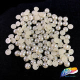 8mm Ivory Flatback Sew On Pearls