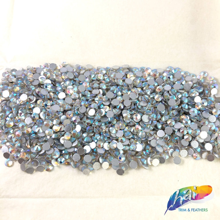 Resin Flatback Rhinestones Transparent Crystal Ab Non hotfix - Temu