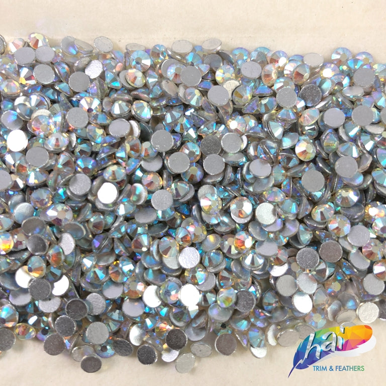 10mm Round Crystal AB Sew-on Rhinestones – Hai Trim & Feathers