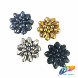 Beaded Flower Applique, BA-004