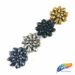 Beaded Flower Applique, BA-004