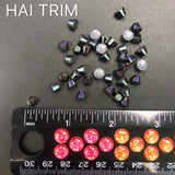 5mm Flat Top Cone Iron On Studs, K-003