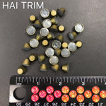 10mm Flat Top Cone Iron On Studs, K-006