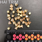 10mm Flat Top Cone Iron On Studs, K-006