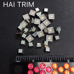 10mm Flat Top Pyramid Iron On Studs, K-018