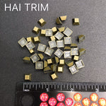6mm Flat Top Pyramid Iron On Studs, K-015
