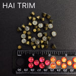 8mm Flat Top Cone Iron On Studs, K-005
