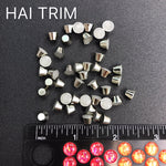 8mm Flat Top Cone Iron On Studs, K-005