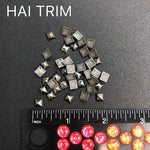 6mm Pyramid Cut Square Iron On Studs, K-019