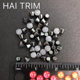 8mm Flat Top Cone Iron On Studs, K-005