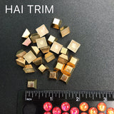 10mm Flat Top Pyramid Iron On Studs, K-018