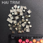 8mm Flat Top Pyramid Iron On Studs, K-017