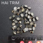 8mm Cone Spike Iron On Studs, K-025