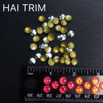 8mm Hexagon Iron On Studs, K-089