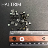6mm Flat Top Pyramid Iron On Studs, K-015