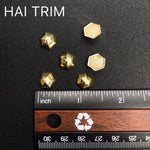 10mm Dome Hexagon Iron On Studs, K-039