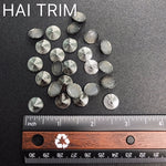 12mm Round Swirl Iron On Studs, K-081