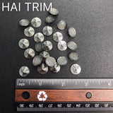 12mm Round Swirl Iron On Studs, K-081