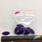 Purple Glitter Resin Stones, YF26