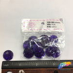 Purple Glitter Resin Stones, YF26